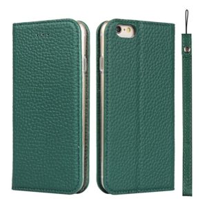 Litchi Genuine Leather Phone Case For iPhone 6 Plus & 6s Plus(Green) (OEM)