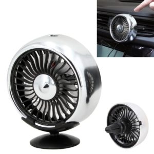 Multi-function Portable Car Air Outlet Sucker Electric Cooling Fan(Silver) (OEM)
