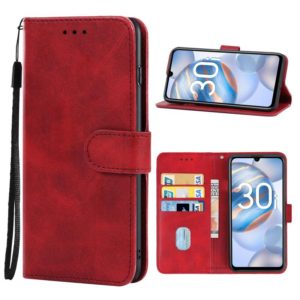 Leather Phone Case For Honor 30i(Red) (OEM)