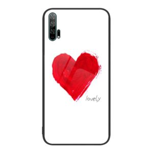 For Honor 20 Pro Colorful Painted Glass Phone Case(Love) (OEM)