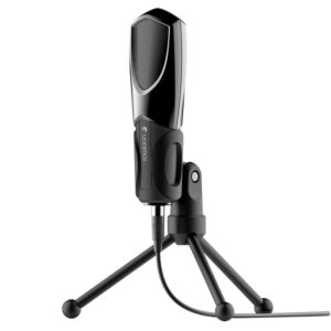 Yanmai Q3 USB 2.0 Game Studio Condenser Sound Recording Microphone with Holder, Compatible with PC and Mac for Live Broadcast Show, KTV, etc.(Black) (Yanmai) (OEM)