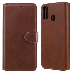 For Huawei Honor 9X Lite Classic Calf Texture PU + TPU Horizontal Flip Leather Case, with Holder & Card Slots & Wallet(Brown) (OEM)