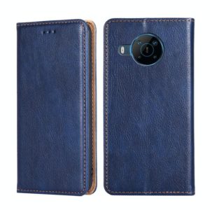 For Nokia X100 Gloss Oil Solid Color Magnetic Flip Leather Phone Case(Blue) (OEM)