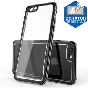 Electroplated Frame Toughened Glass Case for iPhone 6 Plus(Black) (OEM)