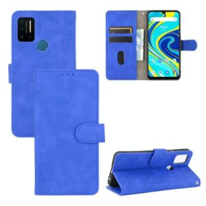 For UMIDIGI A7 Pro Solid Color Skin Feel Magnetic Buckle Horizontal Flip Calf Texture PU Leather Case with Holder & Card Slots & Wallet(Blue) (OEM)