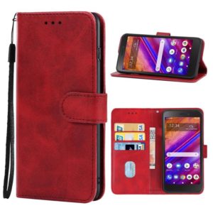 For BLU View 1 Leather Phone Case(Red) (OEM)
