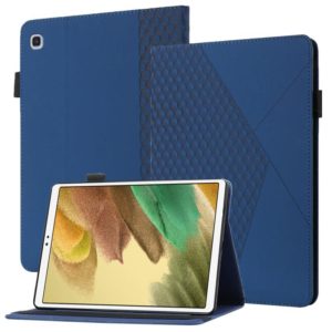 For Samsung Galaxy Tab A7 Lite 8.7 T220/T225 Rhombus Skin Feel Horizontal Flip Tablet Leather Case with Card Slots & Holder(Royal Blue) (OEM)