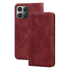 For Honor X8 / X30i Frosted Business Magnetic Flip Leather Phone Case(Brown) (OEM)