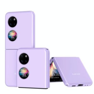 For Huawei P50 Pocket Skin Feel Frosted Electroplated Phone Case(Purple) (OEM)