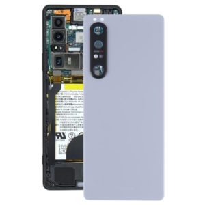 Original Battery Back Cover with Camera Lens for Sony Xperia 1 III(Silver) (OEM)