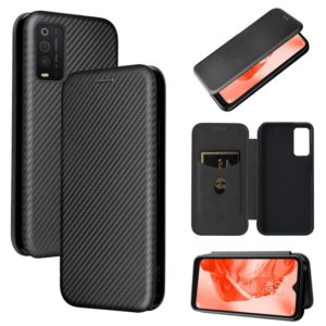 For TCL 205 Carbon Fiber Texture Horizontal Flip Leather Phone Case(Black) (OEM)
