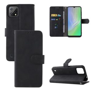 For Blackview A55 Skin Feel Magnetic Buckle Leather Phone Case(Black) (OEM)
