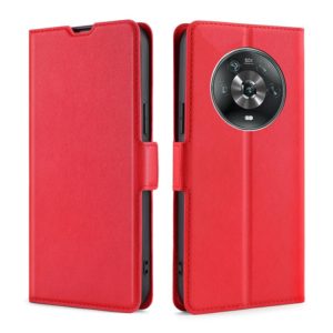For Honor Magic4 Ultra-thin Voltage Side Buckle Flip Leather Case(Red) (OEM)