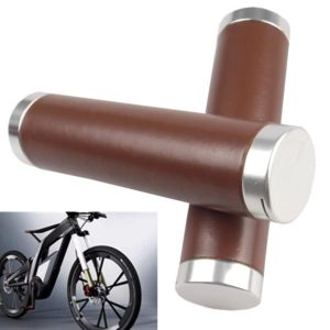 Retro Bicycle Leather Grip Cover Mountain Bike Comfortable Cowhide Grip Cover, Colour: HG005B Exquisite (OEM)