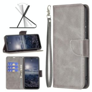 For Nokia G21 / G11 Retro Lambskin Texture Leather Phone Case(Grey) (OEM)