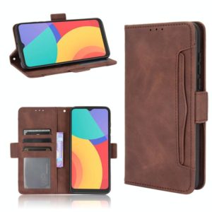 For TCL 20Y / Alcatel 1S 2021 Skin Feel Calf Pattern Leather Phone Case(Brown) (OEM)