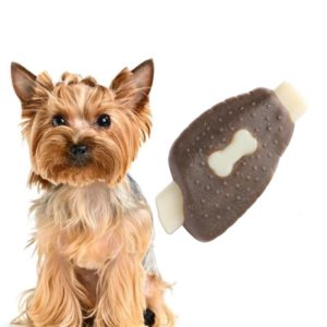 Pet Bite Resistant Toy Nylon Cowhide Molar Teeth Eating Play Bone Dog Toy, Specification: Small (Chicken Wings) (OEM)