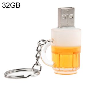 Beer Keychain Style USB Flash Disk with 32GB Memory (OEM)