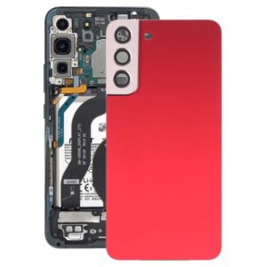 For Samsung Galaxy S22+ 5G SM-S906B Battery Back Cover with Camera Lens Cover (Red) (OEM)