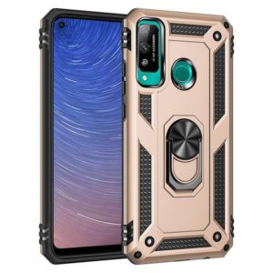 For Huawei Y7p / P40 Lite E Shockproof TPU + PC Protective Case with 360 Degree Rotating Holder(Gold) (OEM)