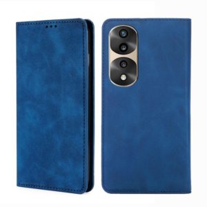 For Honor 70 Pro/70 Pro+ Skin Feel Magnetic Horizontal Flip Leather Phone Case(Blue) (OEM)