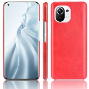 For Xiaomi Mi 11 Shockproof Litchi Texture PC + PU Case(Red) (OEM)