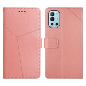 For OnePlus 9R Y Stitching Horizontal Flip Leather Phone Case(Rose Gold) (OEM)