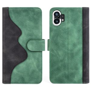 For Nothing Phone 1 Stitching Horizontal Flip Leather Phone Case(Green) (OEM)