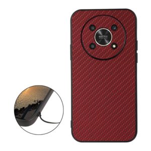 For Honor X30 / X40 GT Accurate Hole Carbon Fiber Texture Shockproof Phone Case(Red) (OEM)