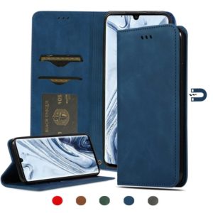 For Xiaomi Mi CC9 Pro / Note 10 / Note 10 Pro Retro Skin Feel Business Magnetic Horizontal Flip Leather Case(Navy Blue) (OEM)