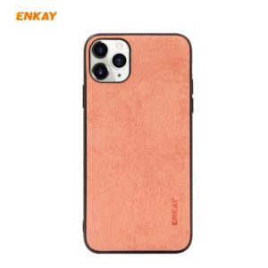 For iPhone 11 Pro ENKAY ENK-PC029 Business Series Fabric Texture PU Leather + TPU Soft Slim CaseCover(Orange) (ENKAY) (OEM)