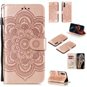 For Huawei Enjoy 10e Mandala Embossing Pattern Horizontal Flip PU Leather Case with Holder & Card Slots & Walle & Lanyard(Pink) (OEM)