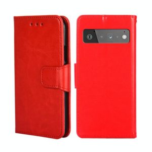 For Google Pixel 6 Pro Crystal Texture Leather Phone Case(Red) (OEM)