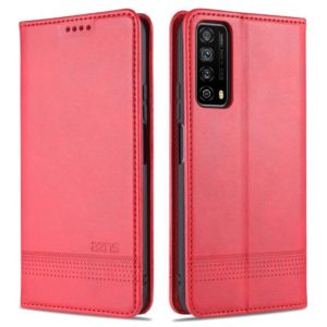 For Huawei Enjoy 20 SE 4G AZNS Magnetic Calf Texture Horizontal Flip Leather Case with Card Slots & Holder & Wallet(Red) (AZNS) (OEM)