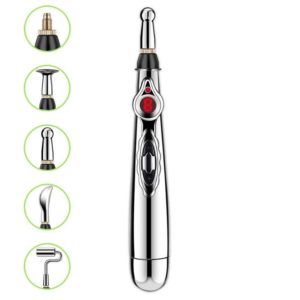 Circulating Energy Automatic Point Finding Meridian Pen Home Pain Electronic Acupuncture Pen Specifications： 5 Head Color Boxes (Battery Model) (OEM)