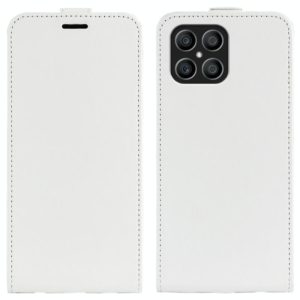 For Honor X8 R64 Texture Single Vertical Flip Leather Phone Case(White) (OEM)