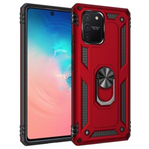 For Samsung Galaxy S10 Lite / M80s / A91 Shockproof TPU + PC Protective Case with 360 Degree Rotating Holder(Red) (OEM)