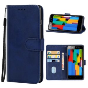 For Tecno S12 Leather Phone Case(Blue) (OEM)