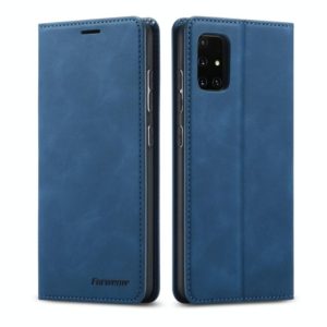 For Samsung Galaxy A31 Forwenw Dream Series Oil Edge Strong Magnetism Horizontal Flip Leather Case with Holder & Card Slots & Wallet & Photo Frame(Blue) (Forwenw) (OEM)