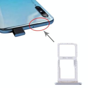 SIM Card Tray + SIM Card Tray / Micro SD Card Tray for Huawei Y9s 2020 (Silver) (OEM)