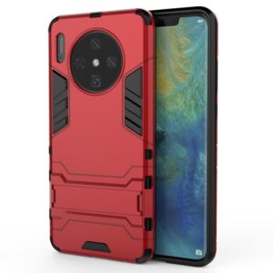 For Huawei Mate 30 PC + TPU Shockproof Protective Case with Holder(Red) (OEM)