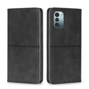 For Nokia G21/G11 Cow Texture Magnetic Horizontal Flip Leather Phone Case(Black) (OEM)