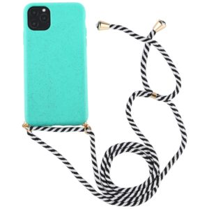 For iPhone 11 TPU Anti-Fall Mobile Phone Case With Lanyard (Blue) (OEM)