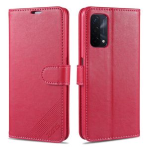 For OPPO A93 5G AZNS Sheepskin Texture Horizontal Flip Leather Case with Holder & Card Slots & Wallet(Red) (AZNS) (OEM)