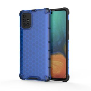 For Calaxy A71 PC + TPU Honeycomb Drop Protection Case(Blue) (OEM)