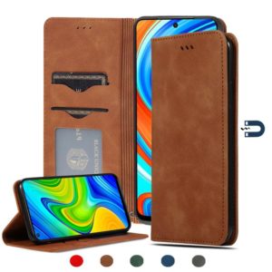 For Redmi Note 9 Pro / Note 9S / Note 9 Pro Max Retro Skin Feel Business Magnetic Horizontal Flip Leather Case(Brown) (OEM)