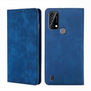 For Blackview A50 Skin Feel Magnetic Horizontal Flip Leather Phone Case(Blue) (OEM)