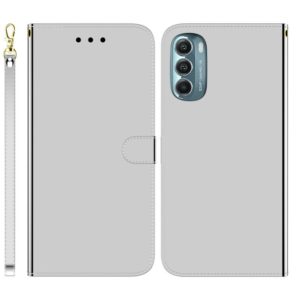 For Motorola Moto G Stylus 5G 2022 Imitated Mirror Surface Leather Phone Case(Silver) (OEM)
