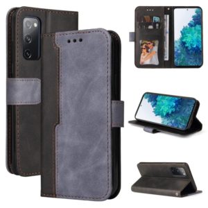 For Samsung Galaxy S20 FE / S20 Lite 5G / 4G Business Stitching-Color Horizontal Flip PU Leather Case with Holder & Card Slots & Photo Frame(Grey) (OEM)