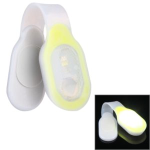 LED Magnetic Clothes Silicone Clip Lamp, CR2032 Button Batteries Powered (Yellow) (OEM)